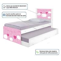 Bi Cama Juvenil Zap Com Cabeceira Nuvens Meninas - 3