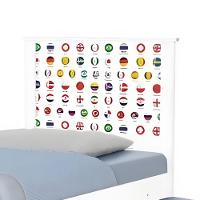 Bi Cama Juvenil Zap Com Cabeceira Futebol Seleções Copa - 5