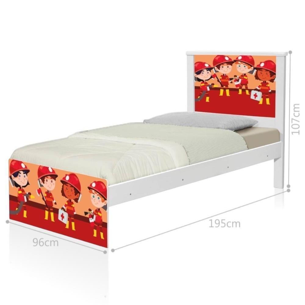 Cama Juvenil Zap Tropa De Bombeiros Com Colchão - 3