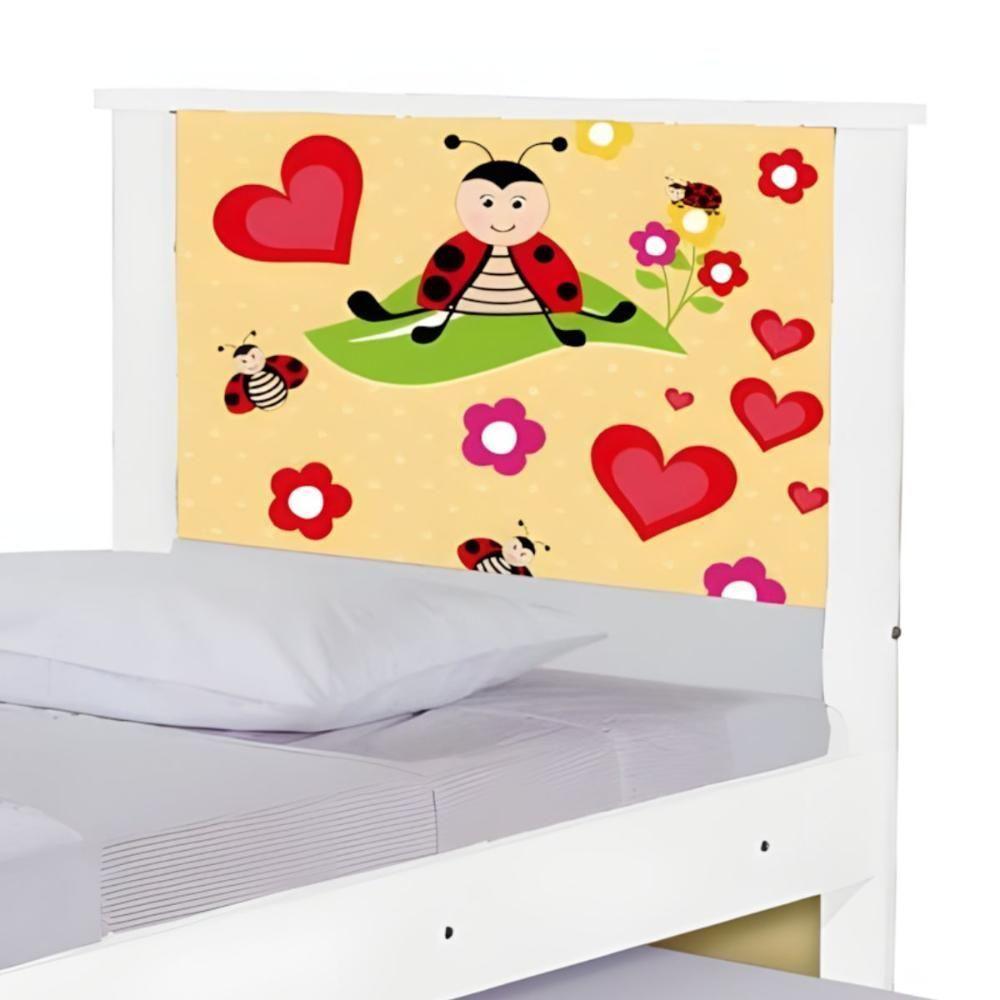 Bi Cama Juvenil Zap Com Cabeceira Joaninha - 5