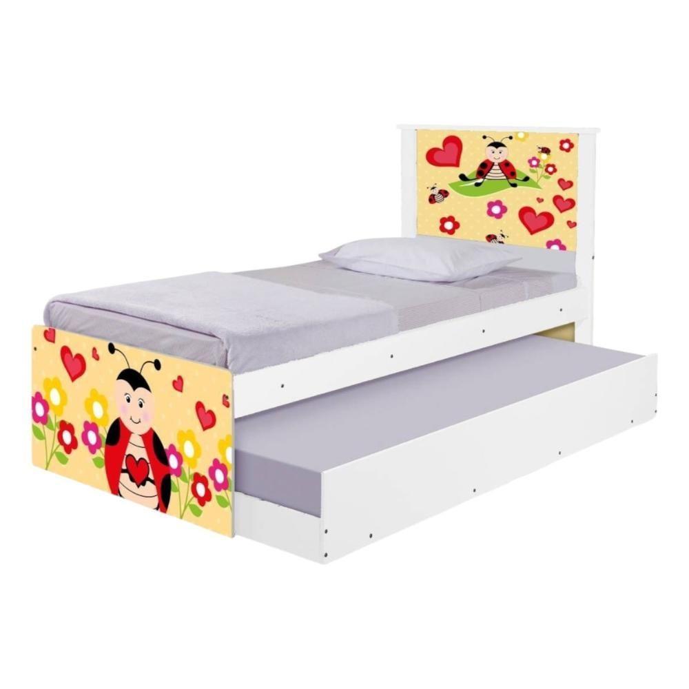 Bi Cama Juvenil Zap Com Cabeceira Joaninha - 6