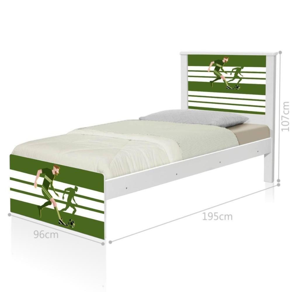 Cama Juvenil Zap Futebol Jogador Com Colchão - 3