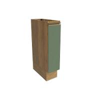 Nicho Porta Condimentos Celeste Kappesberg 100% Mdf Nogueira/verde 20cm - 1