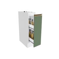Nicho Porta Condimentos Celeste Kappesberg 100% Mdf Branco/verde 20cm - 2