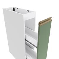 Nicho Porta Condimentos Celeste Kappesberg 100% Mdf Branco/verde 20cm