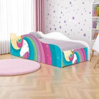 Mini Cama Joy Unicórnio Arco íris Com Colchão - 1