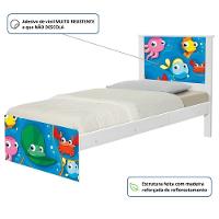 Cama Juvenil Zap Com Cabeceira Fundo Do Mar Peixinhos - 3