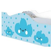Cama Carro Solteiro Joy Nuvens Meninos Solteiro Com Colchão