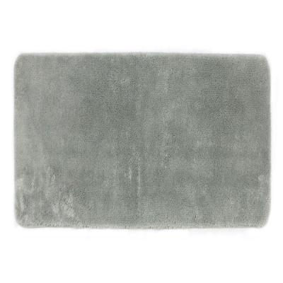 Tapete De Microfibra Comfort Cinza Plus 60x40cm - Uzoo Tapete Microfibra Comfort Plus 60x40cm Cinza