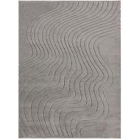 Tapete Movimentos Curvas Cromio 150x200cm Tapetes São Carlos - 2