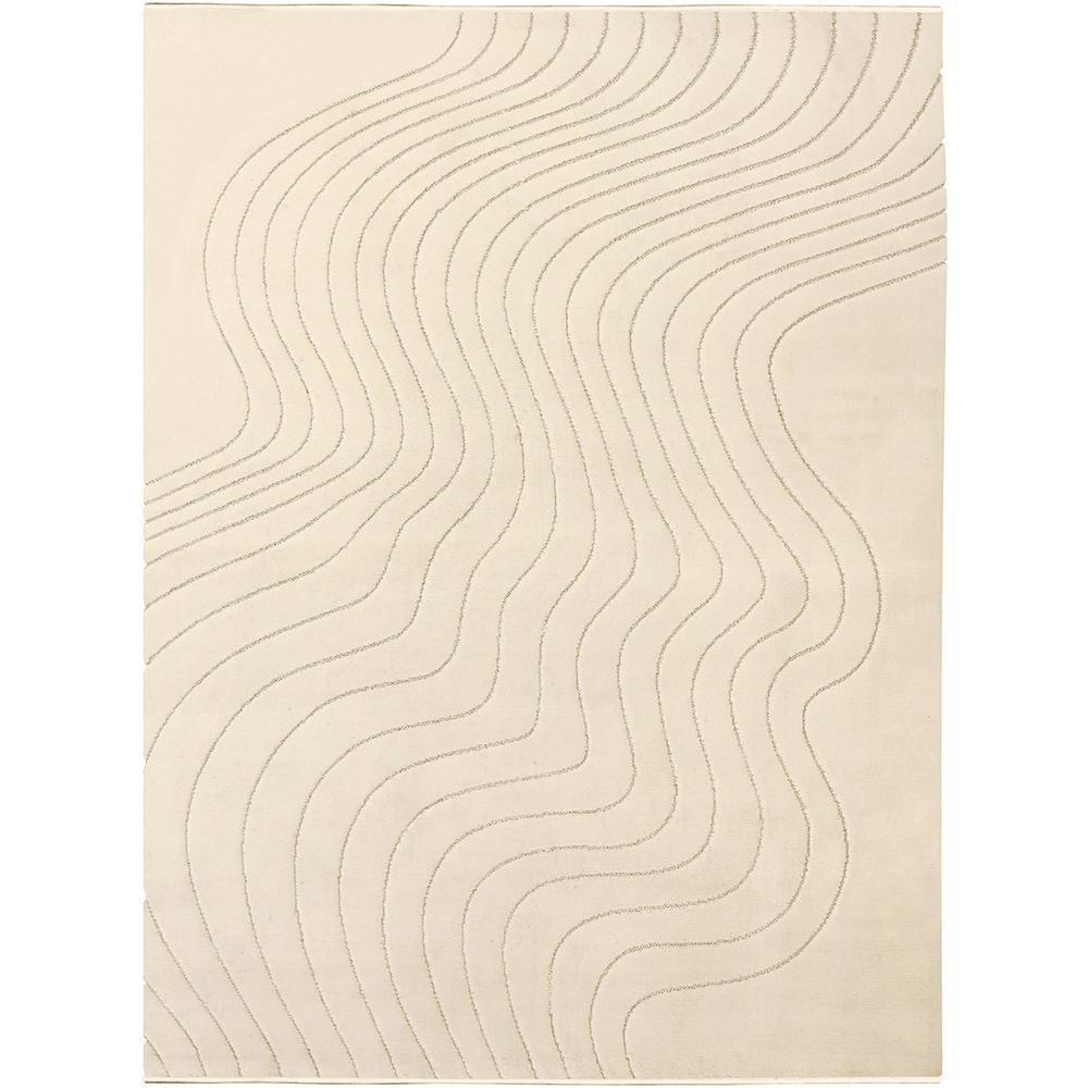 Tapete Movimentos Curvas Snow 150x200cm Tapetes São Carlos - 2