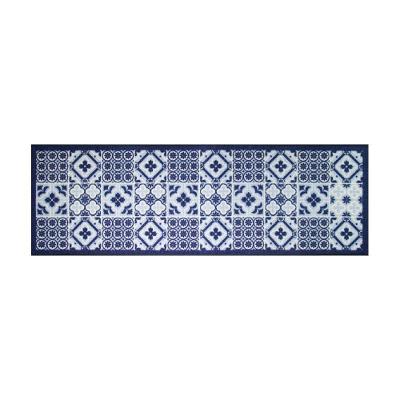 Passadeira De Cozinha Azulejo 140x44cm - Uzoo Passadeira Cozinha 140x44cm Azulejo Azul S19_222-01j