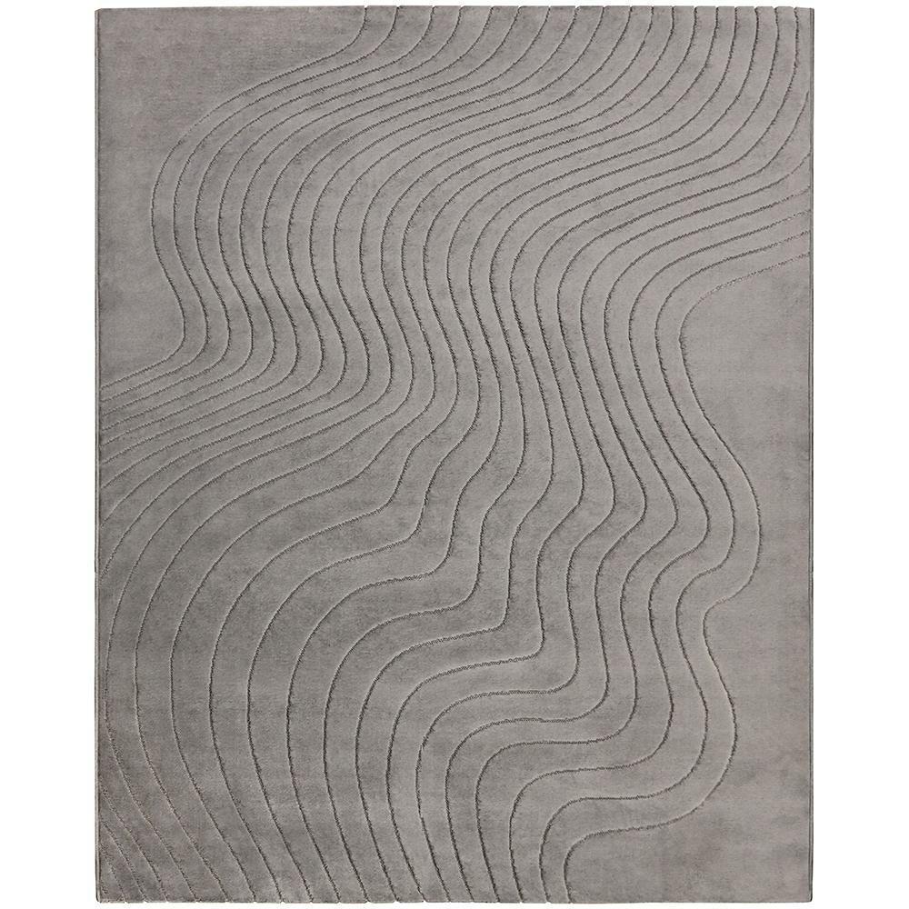 Tapete Movimentos Curvas Cromio 200x250cm Tapetes São Carlos - 2