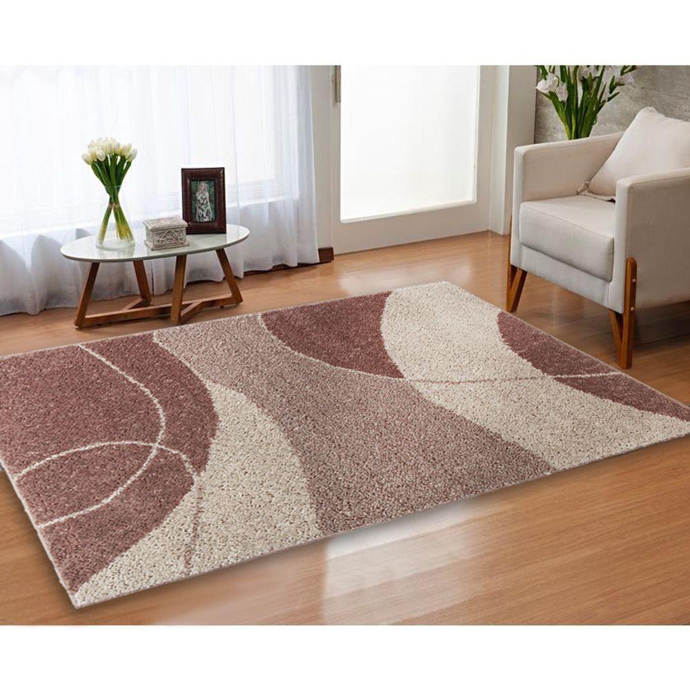 Tapete Sala Toque Macio 2,00x2,50 Linha Design Antid. Nude Des 11 - 1