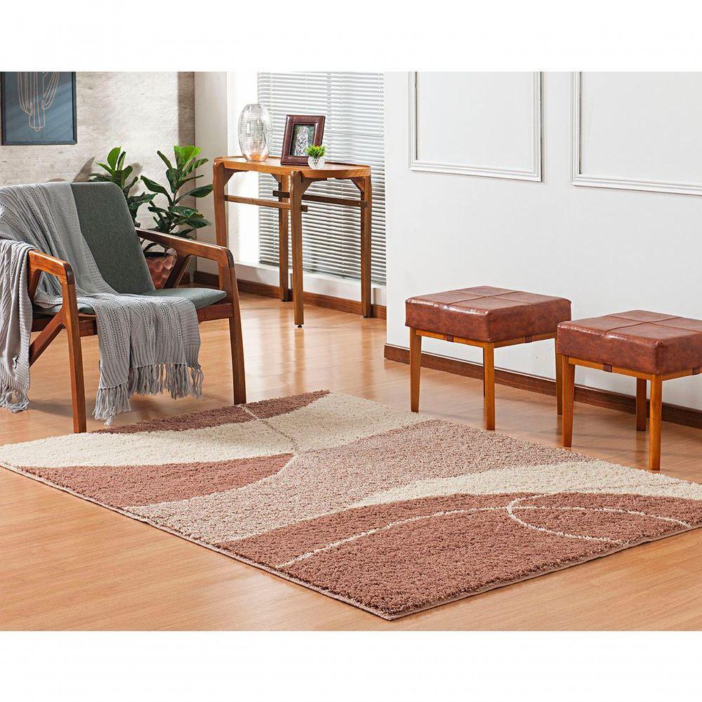 Tapete Sala Toque Macio 2,00x2,50 Linha Design Antid. Nude Des 11 - 3