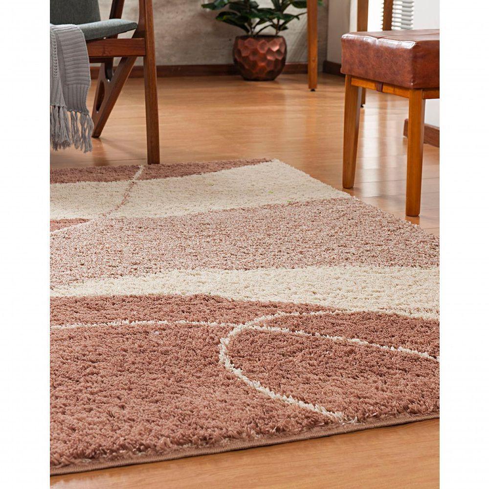 Tapete Sala Toque Macio 2,00x2,50 Linha Design Antid. Nude Des 11 - 5