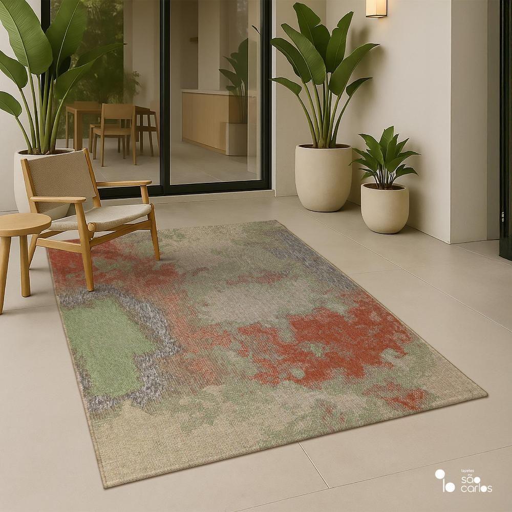 Tapete Elemento Aqua 150x200cm Tapetes São Carlos - 1