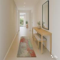 Tapete Elemento Aqua 66x180cm Tapetes São Carlos - 1