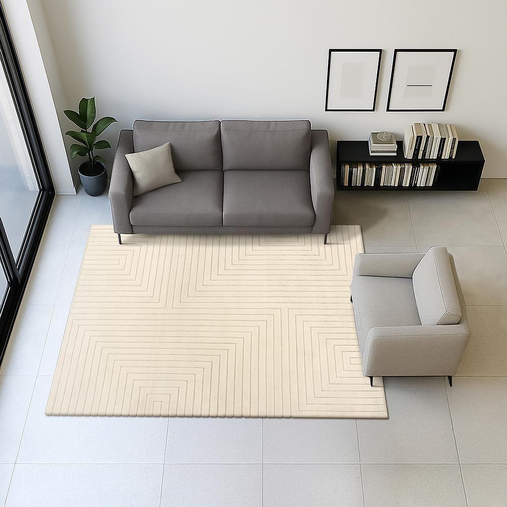 Tapete Movimentos Ort. Snow 150x200cm Tapetes São Carlos - 1