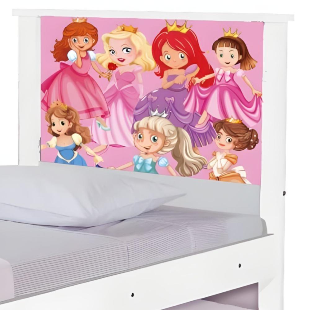 Bi Cama Juvenil Zap Com Cabeceira Princesinhas - 5