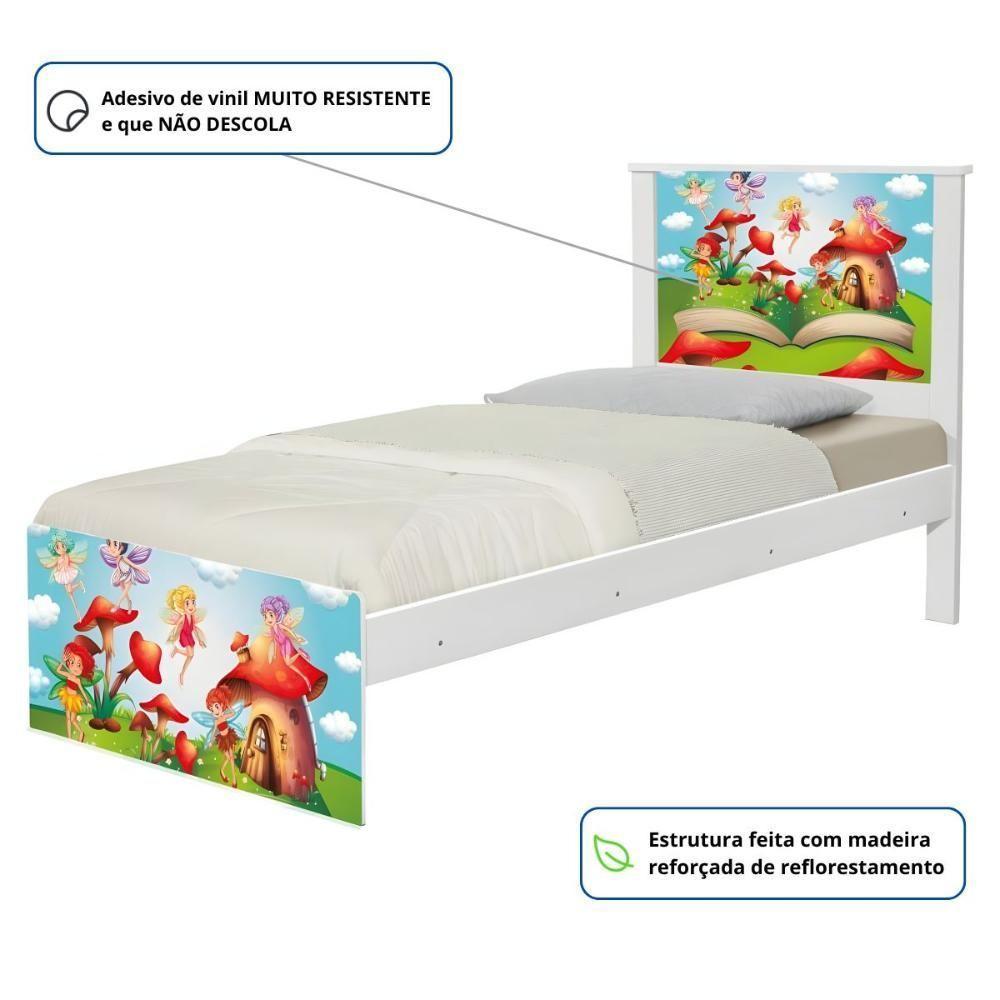 Cama Juvenil Zap Com Cabeceira Mundo Das Fadinhas - 3