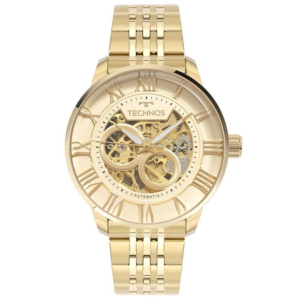 Relógio Technos Masculino Automatico Dourado - G3265ar-1d G3265ar-1d - 1