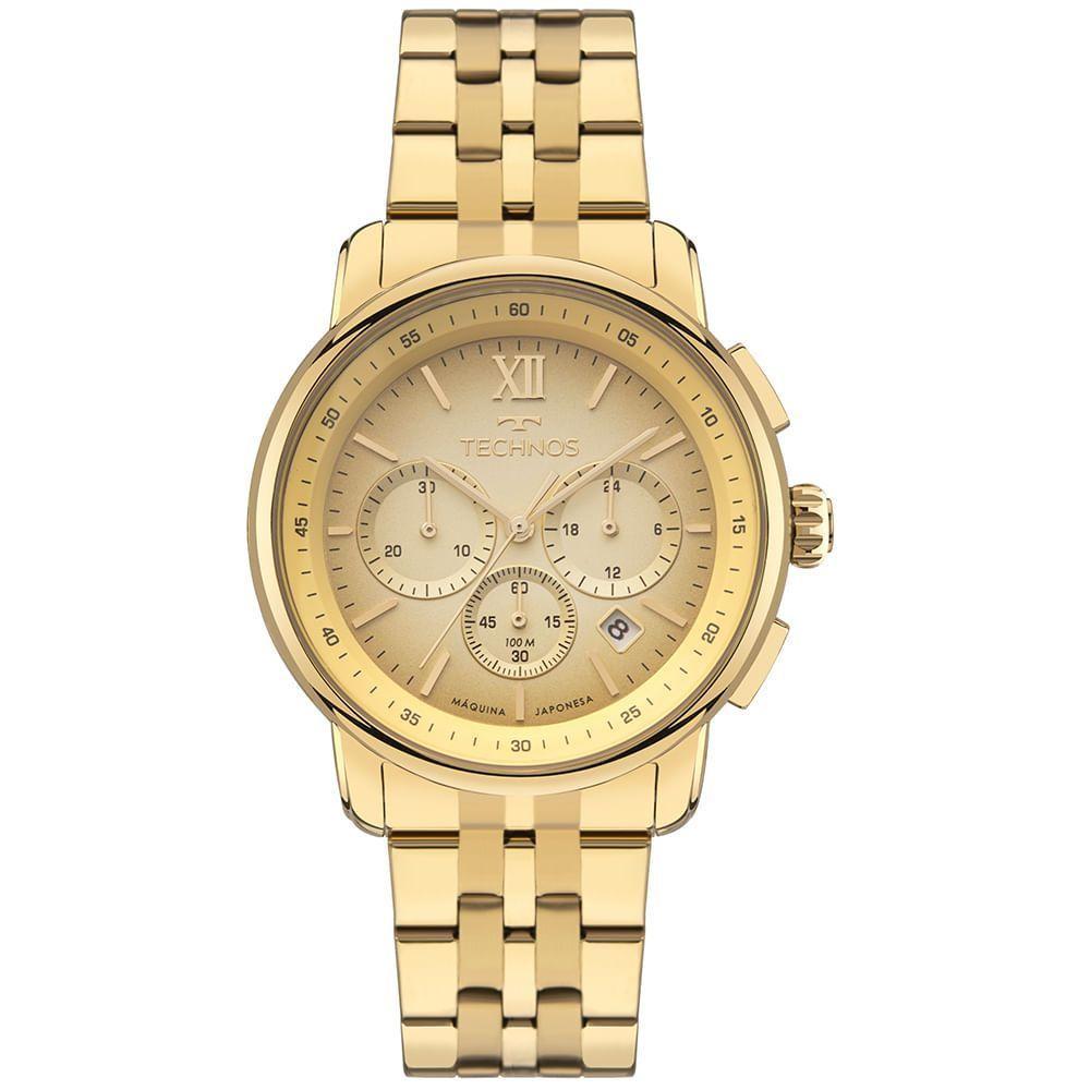 Relógio Technos Masculino Grandtech Dourado - Js25bco-1x - 1