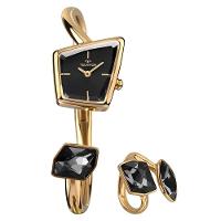 Kit Technos Feminino Crystal Dourado - Vx10aa-k1p - 1