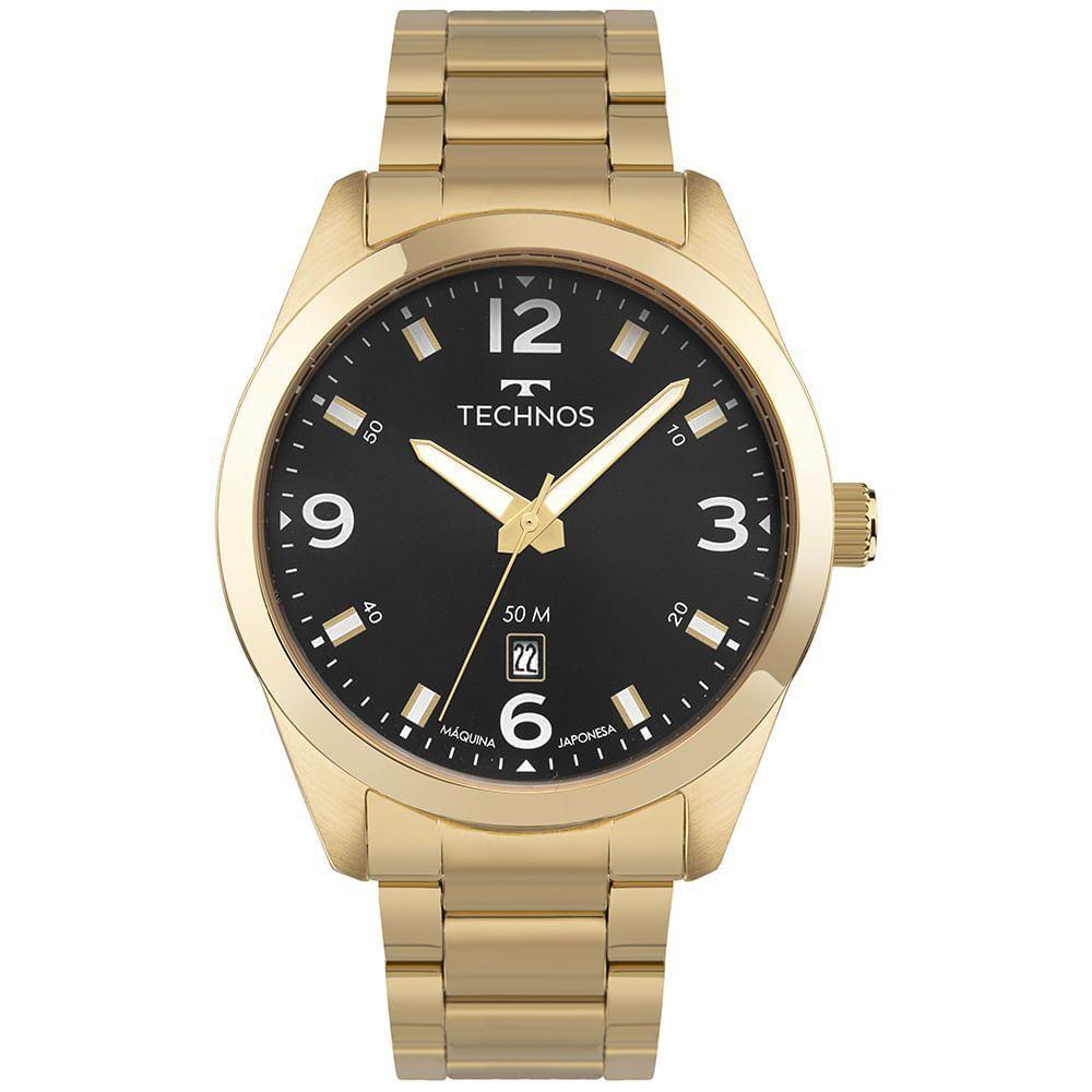Relógio Technos Masculino Militar Dourado - 2115tzq-1p - 1
