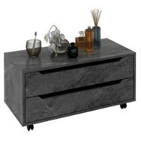 Balcão Gabinete Para Banheiro Ambiente Bn3643 Mármore Lunar - Tecnomobili - 2