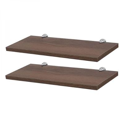 Kit 2 Prateleiras Nogal Suporte Mercado das Prateleiras