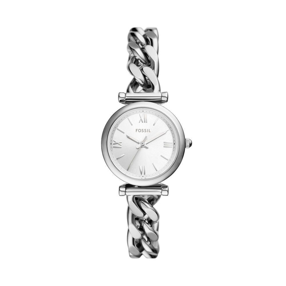 Relógio Fossil Feminino Carlie Prata - Es5331-1kn Es5331-1kn - 1