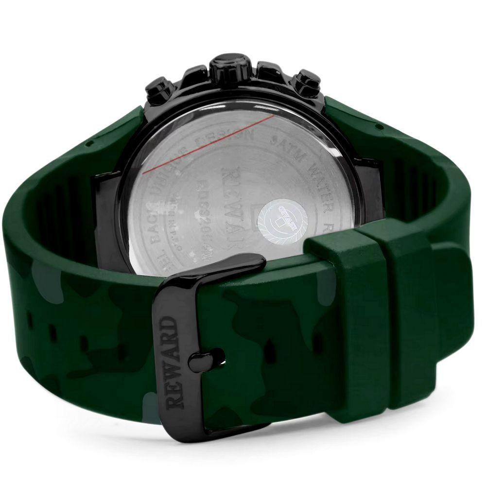 Relógio De Pulso Masculino Quartzo À Prova Da Água Design Simples 3atm Verde - 3