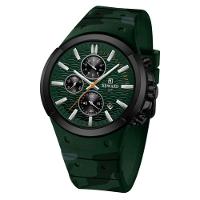 Relógio De Pulso Masculino Quartzo À Prova Da Água Design Simples 3atm Verde - 1