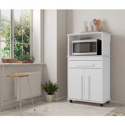 Balcão Armário Multiuso Toronto 2 Portas 1 Gaveta Branco