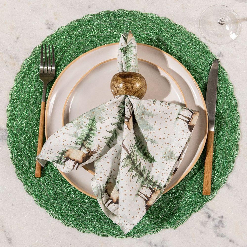 Kit De Mesa Posta Copa E Cia 4 Lugares Starry/ Cervo - 2