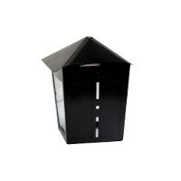 Luminária Verona Parafusar Na Parede Alumínio Preto 20x11cm - 2