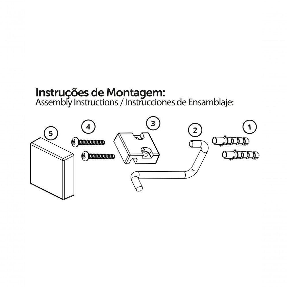 Gancho Cabide Dourado Banheiro Cozinha Future 7506dd - 2