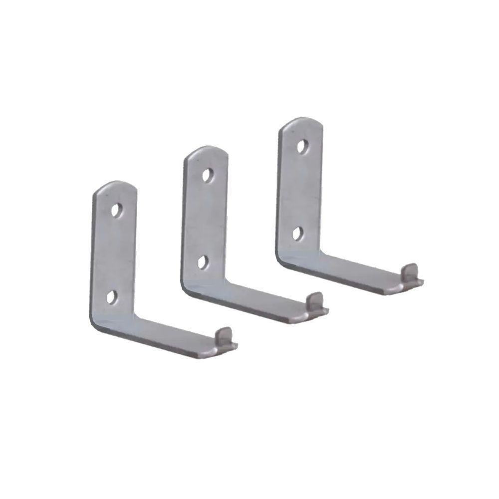 Kit 3 Suporte Para Extintor De Incêndio Chapa L 2 Furo 6X5Cm - 1