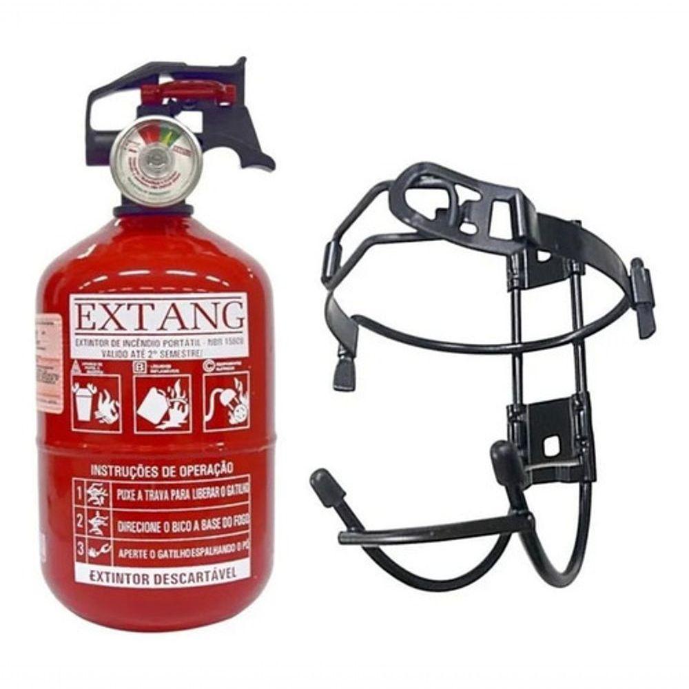 Extintor Abc Automotivo 1kg Gordinho/bujão + Suporte - 1