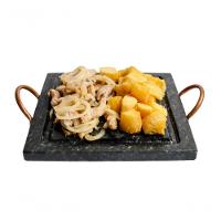 Kit 3 Grelha Para Carnes Servir Porção Pedra Sabão P 20X20Cm - 2