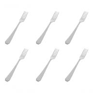 Kit 6 Garfo De Sobremesa Aço Inox Linha Victoria Garfo Grande Sobmresa Almoço Faqueiro - 1