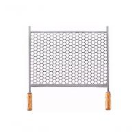 Grelha Retangular Para Churrasqueira Em Aço Inox 30X50Cm - 1