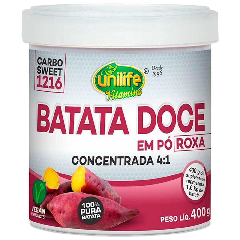 Kit 2 Batata Doce Roxa Em Pó 100% Pura 400G Unilife - 3