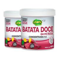 Kit 2 Batata Doce Roxa Em Pó 100% Pura 400G Unilife - 1