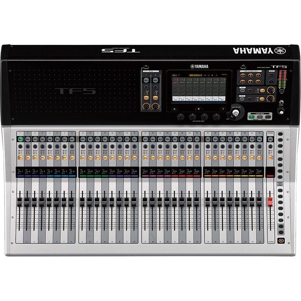 Mesa De Som Yamaha Tf5 Digital 48 Canais Bivolt Preta/prata - 1