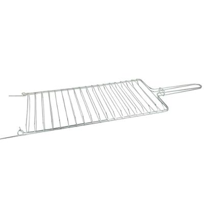 Grelha Dobrável Abaulada Para Churrasqueira 21X69 Cm