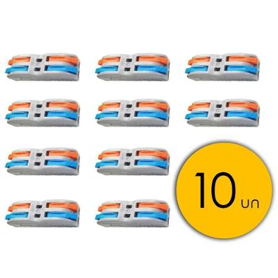 Emenda Eléctrica Conector Tipo Borne 10 Pcs Duplo Pct 2-2