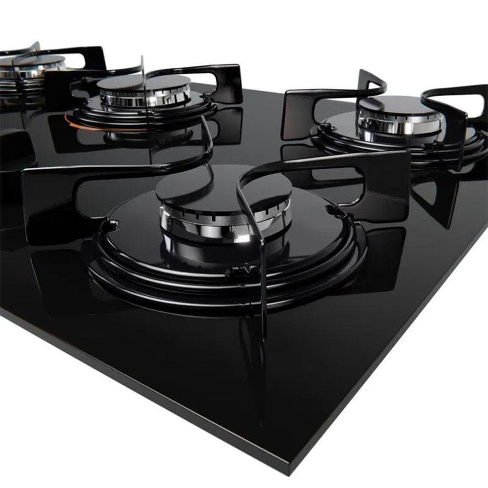 Cooktop Atlas U.top 5 Bocas Preto Bivolt - 4