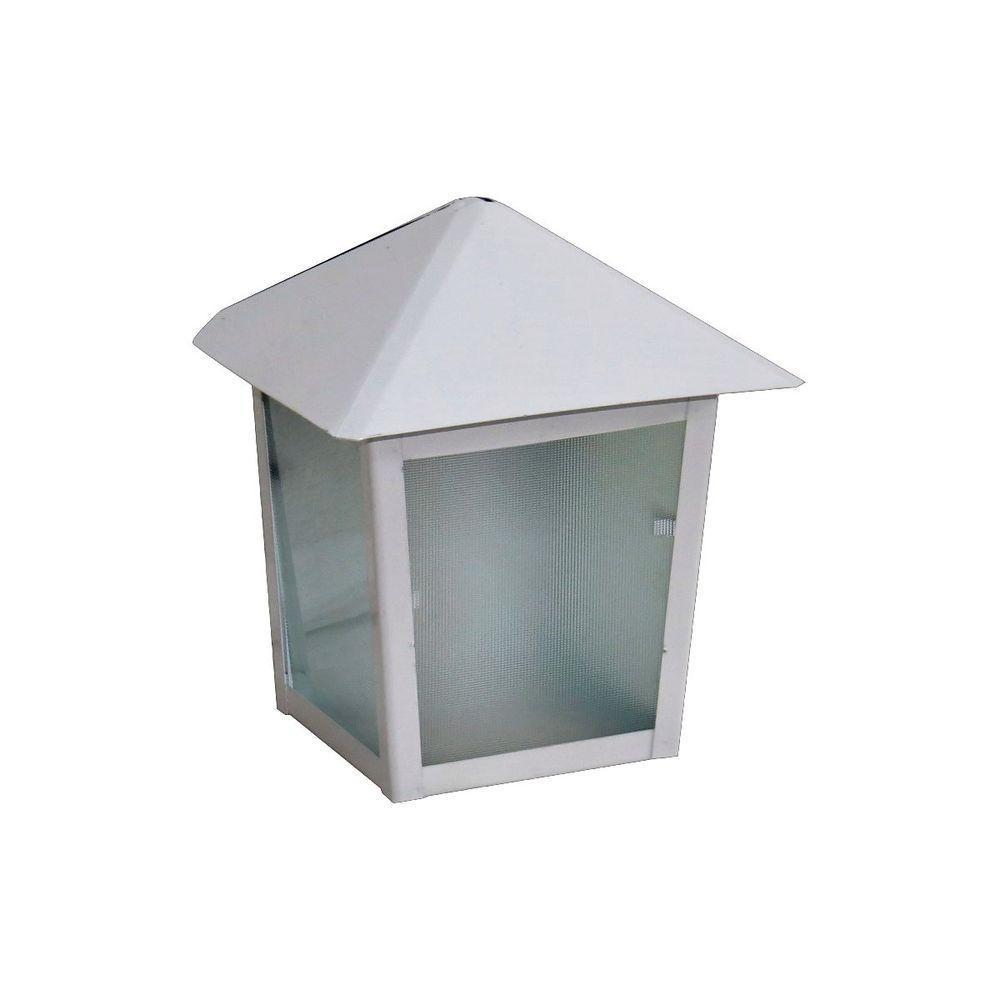 Luminária Verona Parafusar Na Parede Alumínio Branco 20x11cm - 1